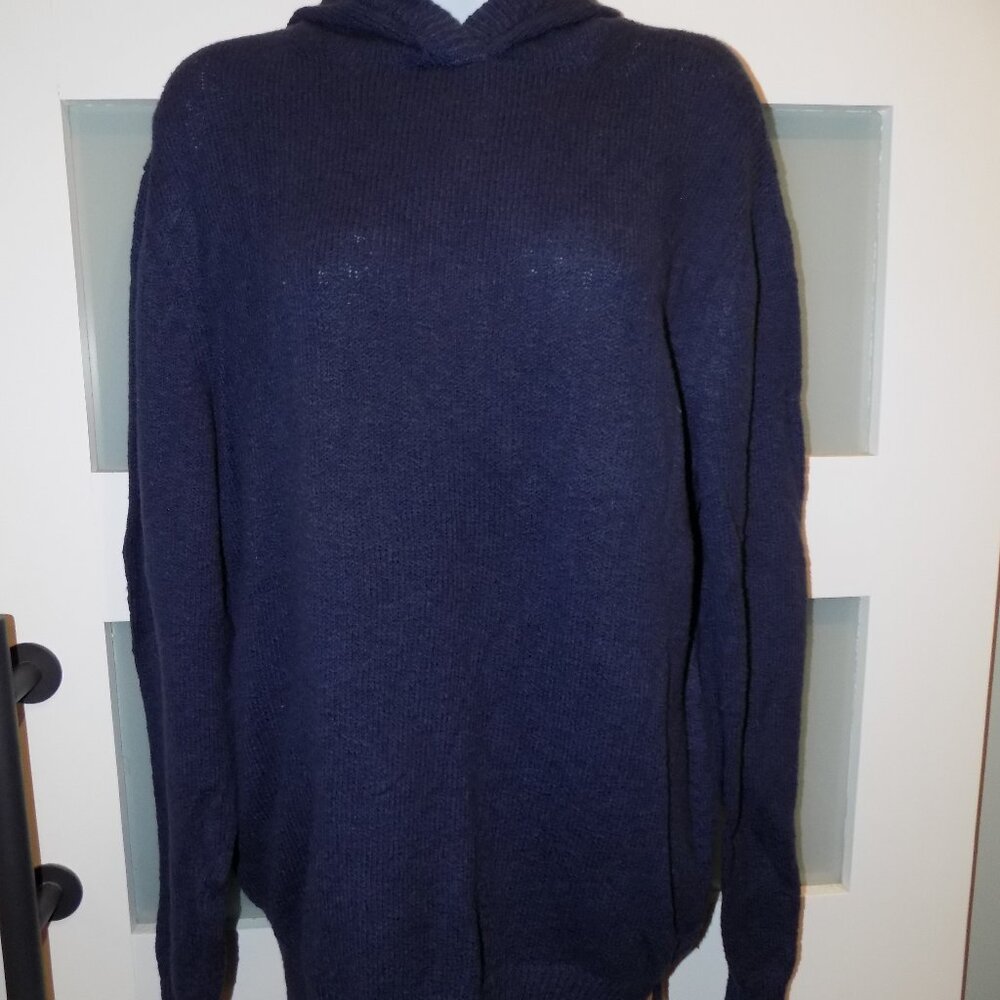 Goodlife Bouclé Midnight Hooded Sweater Size M Men's NEW
